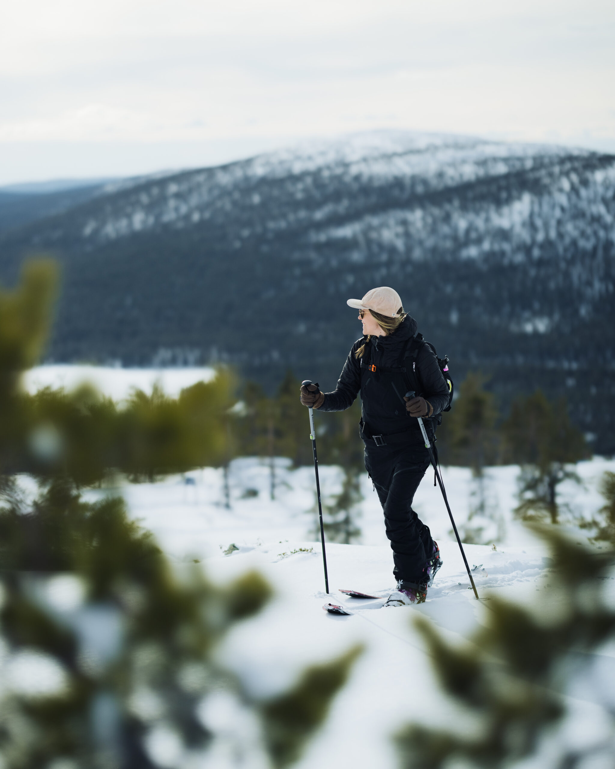 Going to fell in Lapland guided by LeviTour.