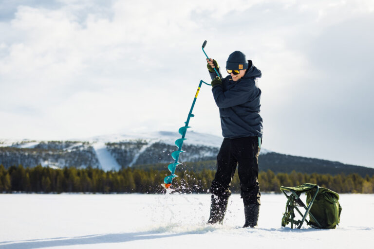 LeviTour takes people to do ice fishing.